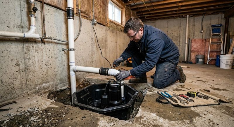 Sump Pump Installation in Des Moines, IA